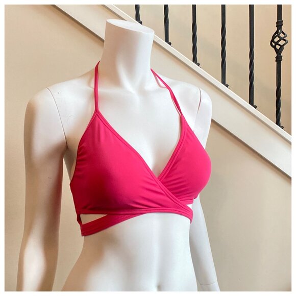 NWT Vince Camuto Women's Swim Top in Dragon Fruit, Size Large - Picture 4 of 14